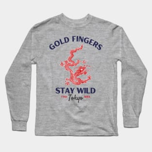 gold fingers red dragon Long Sleeve T-Shirt